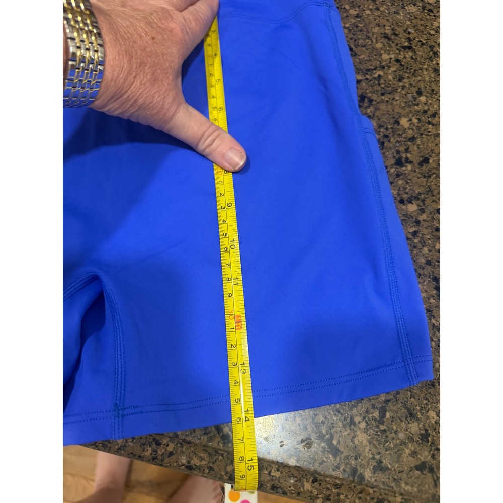 Halara Womens Royal Blue High Waisted Athletic Biker Shorts with Pockets Size M - Picture 6 of 6
